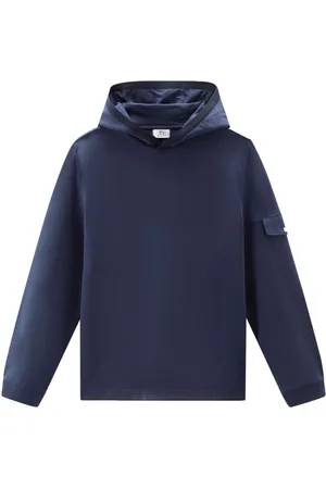 Woolrich Logo-trim cotton hoodie