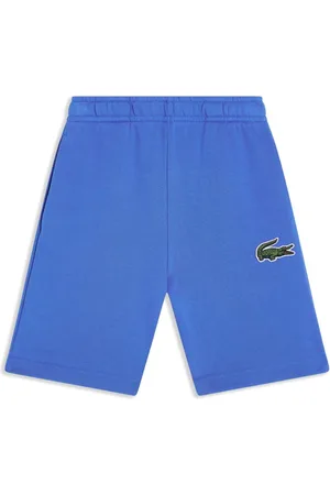 Lacoste Crocodile-embroidered organic cotton shorts