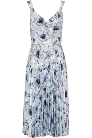Vince Floral-print midi dress