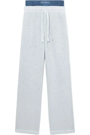 Halfboy Layered wide-leg track pants