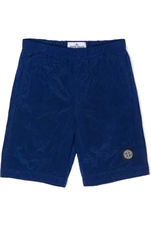 Stone Island Compass-appliqu?? shell shorts