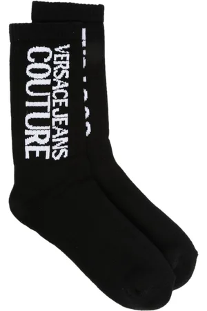 VERSACE Intarsia-knit logo socks