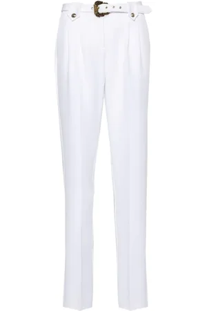 VERSACE Baroque Buckle tapered trousers