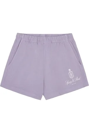 Sporty & Rich Vendome logo-embroidered shorts