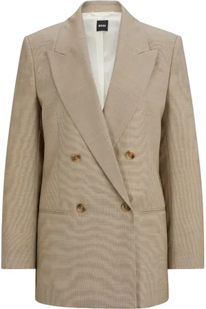 HUGO BOSS M??lange virgin wool blazer