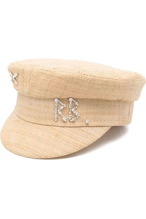 Ruslan Baginskiy Raffia baker boy cap
