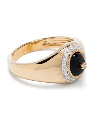 YVONNE LÉON 9kt yellow Mini Chevali??re Pompadour signet ring