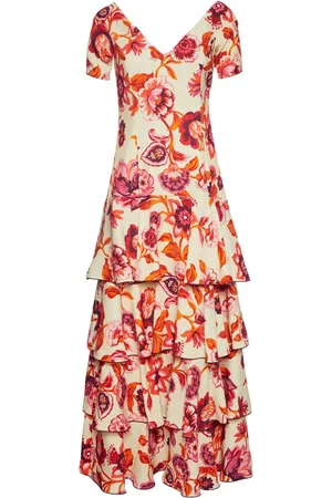 La DoubleJ Flamenco tiered maxi dress