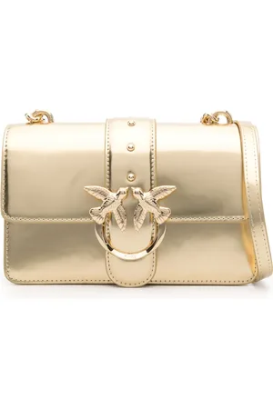 Pinko Love metallic crossbody bag
