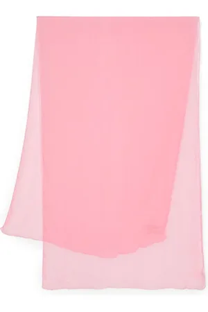 Ermanno Scervino semi-sheer silk scarf - Pink