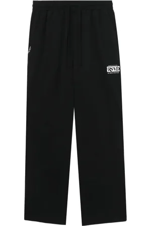 Izzue Logo-embroidery cotton track pants