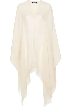 Fabiana Filippi Open-front fringed cape
