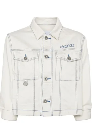 Chocoolate Logo-embroidered denim jacket