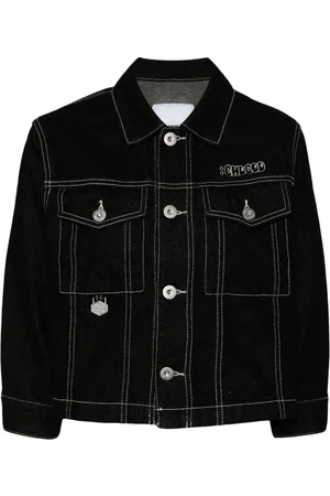 Chocoolate Logo-embroidered denim jacket