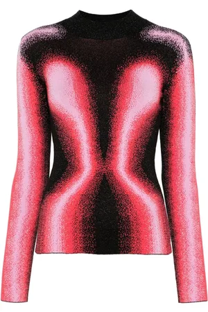 Y / PROJECT Mock-neck jacquard top