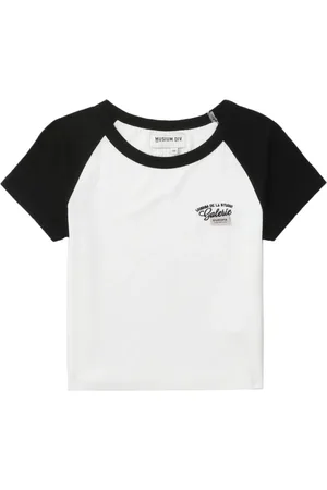 Musium Div. Logo-embroidered ribbed T-shirt