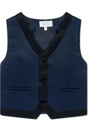 PATACHOU Contrast-trim V-neck waistcoat