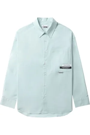 Izzue Logo-appliqu?? cotton shirt