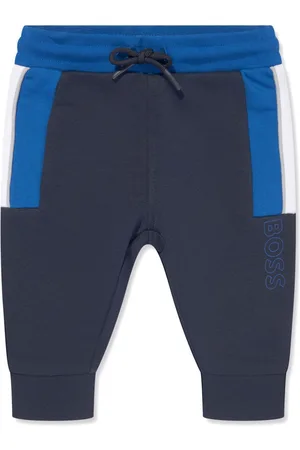 HUGO BOSS Panelled logo-print track pants