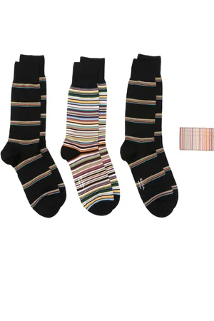 Paul Smith Artist Stripe socks and cardholder (set of four)