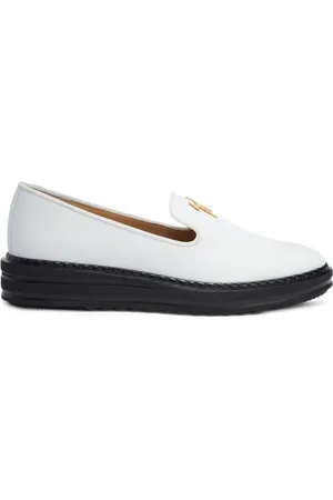 Giuseppe Zanotti Logo-plaque leather loafers
