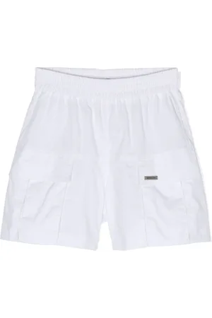 MONNALISA Logo-plaque cargo shorts