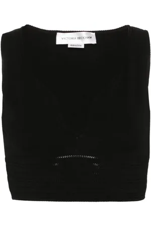 Victoria Beckham Sweetheart-neck cropped top