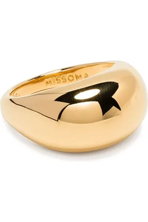 Missoma Plated sterling silver Chubby dome ring