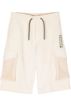 Emporio Armani Logo-embroidered drawstring shorts
