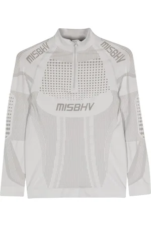 MISBHV Logo-jacquard performance top
