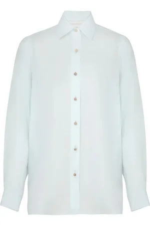 ZIMMERMANN Natura stand-collar shirt