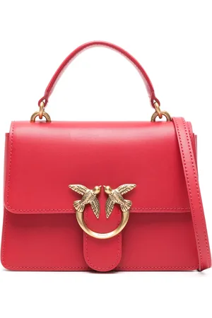 Pinko Mini Love leather tote bag