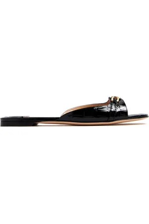 Tom Ford Whitney crocodile-effect mules