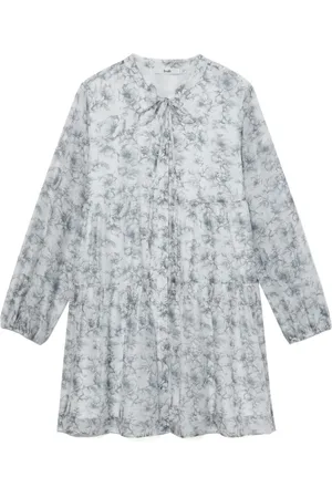 B+AB Floral-print tiered dress