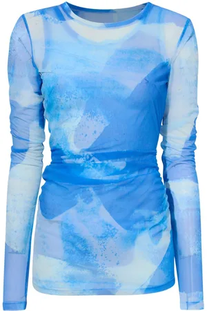 Proenza Schouler Amber abstract-print top
