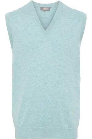 N.PEAL Westminster sleeveless cashmere jumper