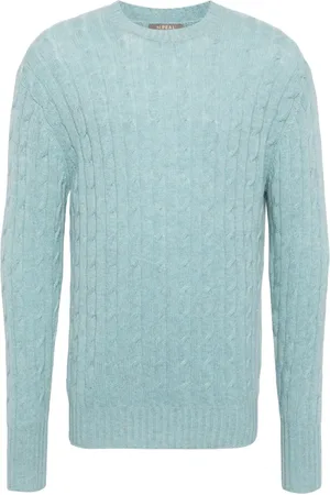 N.PEAL Thames cable-knit jumper