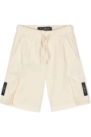 John Richmond Logo-patch cotton shorts