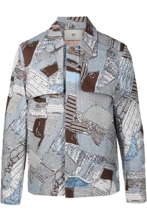 MISCI Boia concealed-front patchwork jacket