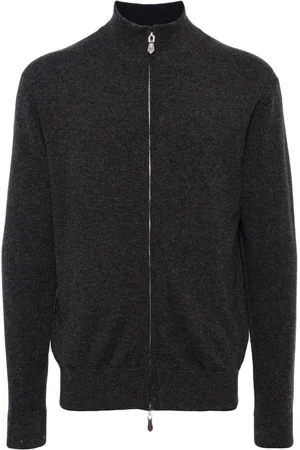 N.PEAL Knightsbridge zip-front cashmere jumper