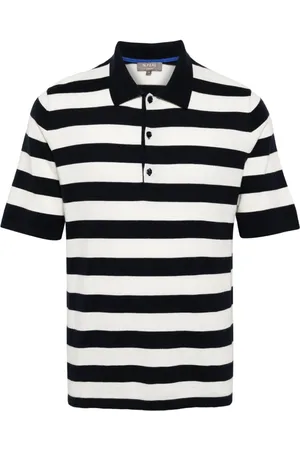 N.PEAL Rock striped polo T-shirt