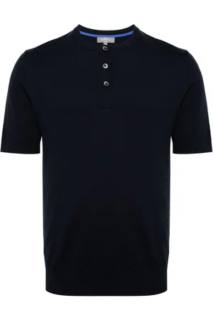N.PEAL Henley cotton T-shirt