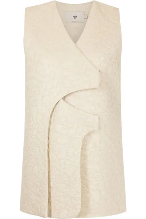 MISCI Landon jacquard asymmetric-fastening vest
