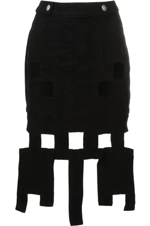 MISCI Cut-out denim skirt