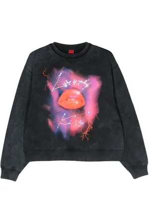 HUGO BOSS Deroxina-print sweatshirt