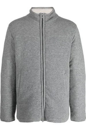 N.PEAL Zip-up cashmere padded jacket