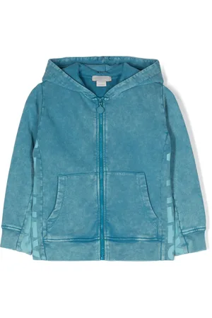 Stella McCartney Logo-tape cotton zipped hoodie
