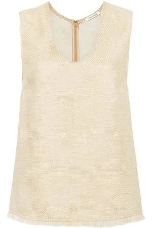By Malene Birger Debbia fringed tank top