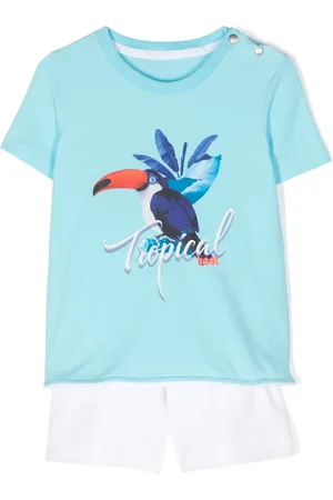 Lapin House Graphic-print shorts set