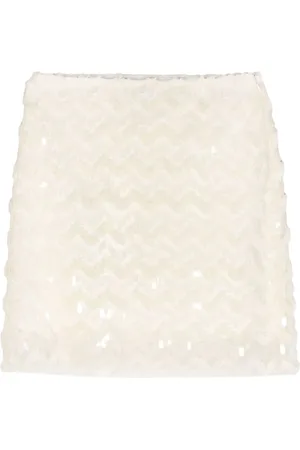 Munthe Sequined ruffled skirt